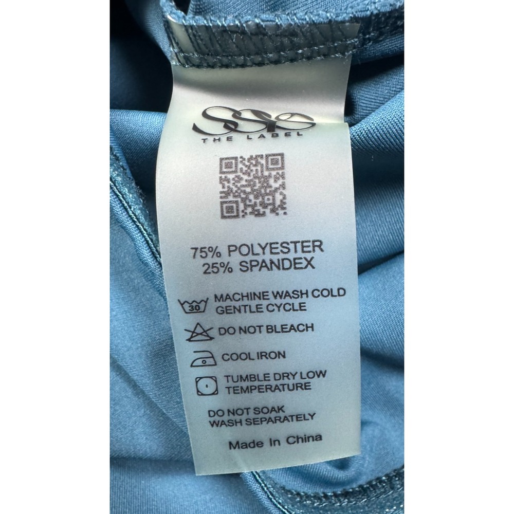 SSYS The Label Womens Golf Tennis Zip Sleeveless Dress Built In Shorts Blue Med - Picture 9 of 11